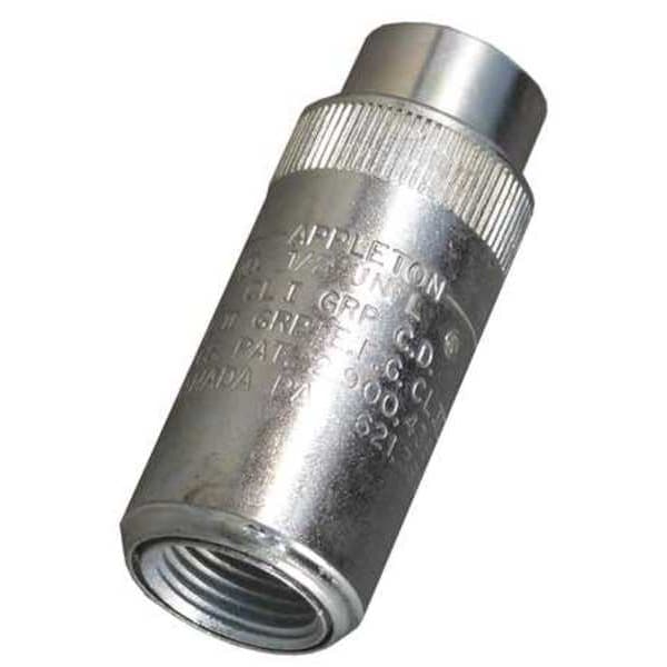Appleton Electric Rigid Union, 1 in, Threaded, Steel, Powder Coated, Silver - UNFL100