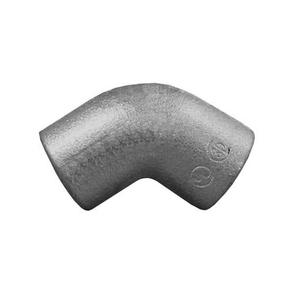 Appleton Electric IMC 45 Deg Elbow, 1/2 in, Threaded, Iron, Electro Zinc Plated, Silver - ELF45-50