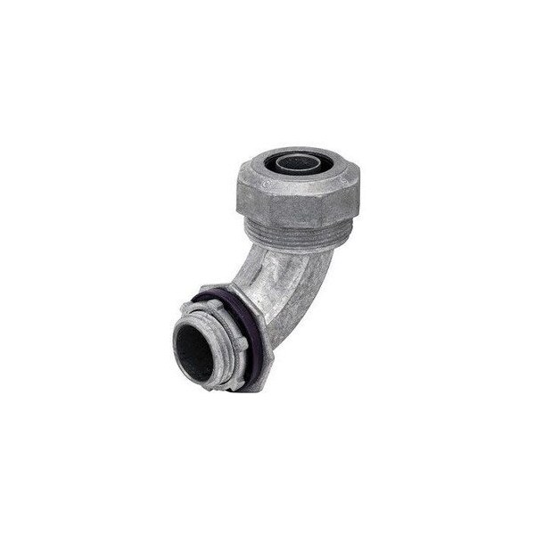 Madison Electric Conduit Fitting Connector, Liquid-Tight, Die Cast Zinc - LQA-9075