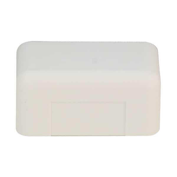 Cable Wholesale End Cap Raceway, 31R2 Series, Ivory - 31R2-005IV