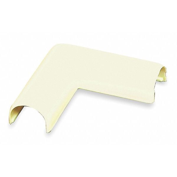 Legrand Flat Elbow Raceway, 300 Series, 1 Channel, 1/2 in W, 1/4 in H, 1-3/4 in L, Ivory - 311