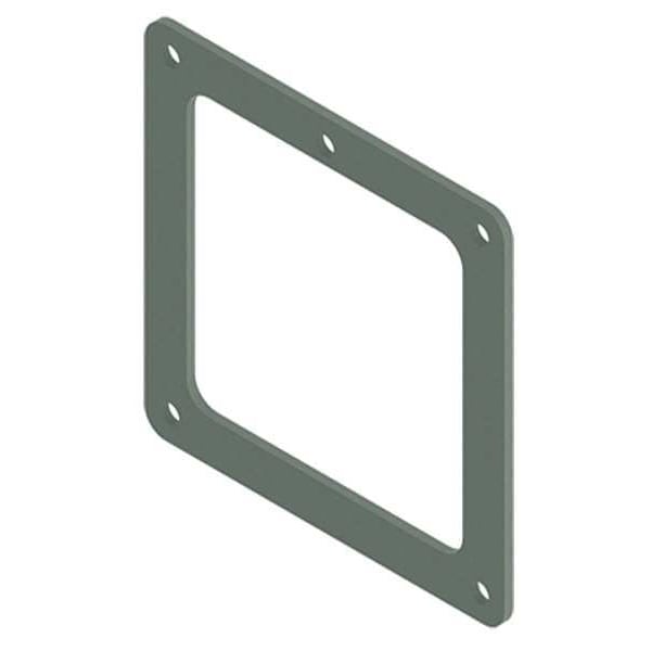 Nvent Hoffman Wireway Box Connector, 12 Type, NEMA 12 Rating, Steel, Painted - F44LB