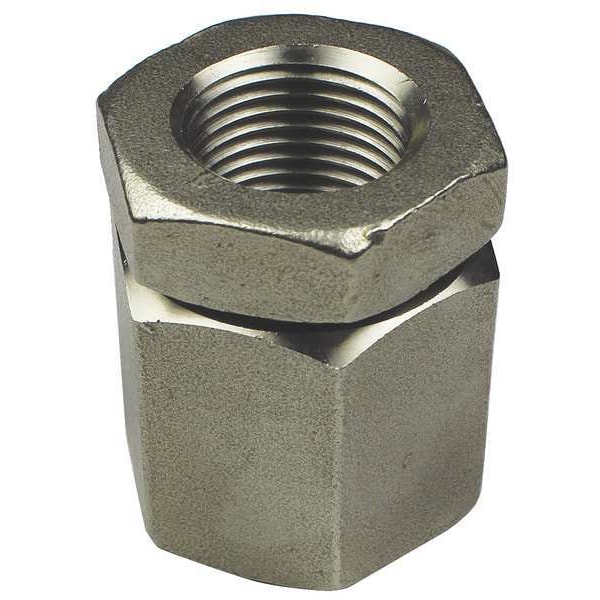 Calbrite IMC Coupling, 3/4 in, Threaded, 316 Stainless Steel, Polished, Silver - S607003U00
