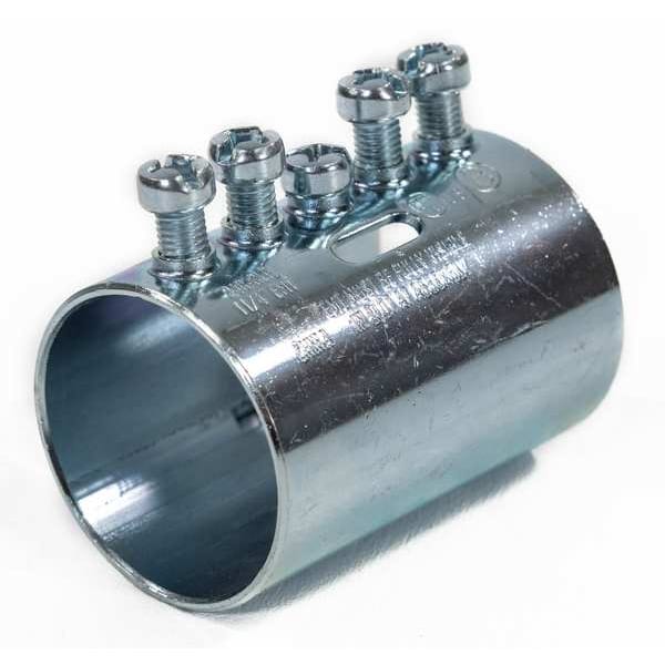 Bridgeport Fittings EMT Bushing, 3-1/2 in, Set Screw, Steel, PVC Coated - 248-SLP