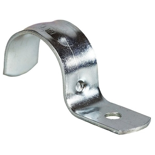 Dottie One Hole Strap, Conduit; Pipe Use, 1 in, Steel, Zinc Plated - MHW100