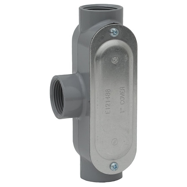 Dottie L.H. Dottie 4'' T Threaded Conduit Body w/ Cover & Gasket - T400CG