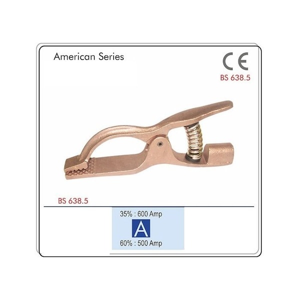 Star Tech Weld Copper Ground Clamp Compatible with Lenco Welding Ground Clamp 500 Amps - LG-500