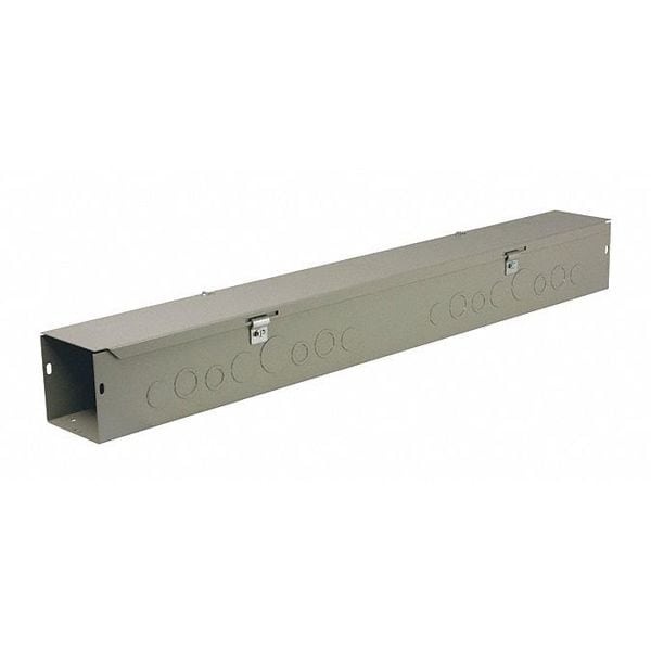 Wiegmann Hinge/Screw Cover Wireway, 1 Rating, Carbon Steel, Polyester Powder - HS8810