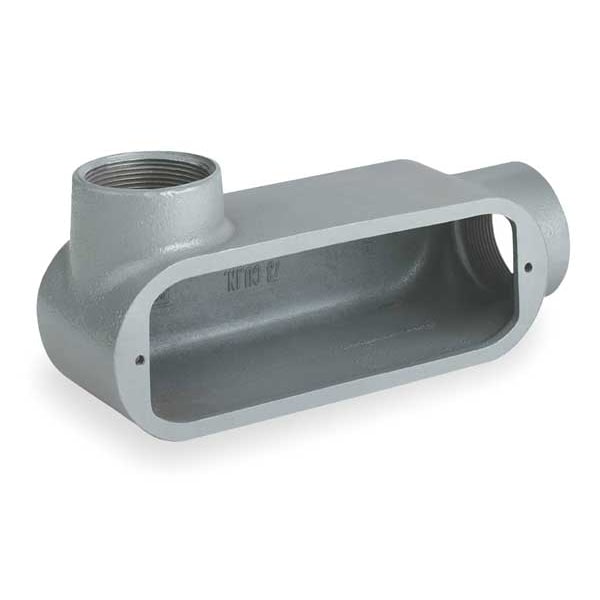 Hubbell Killark Conduit Outlet Body, Iron, LL, 1 In. - OLL-3M