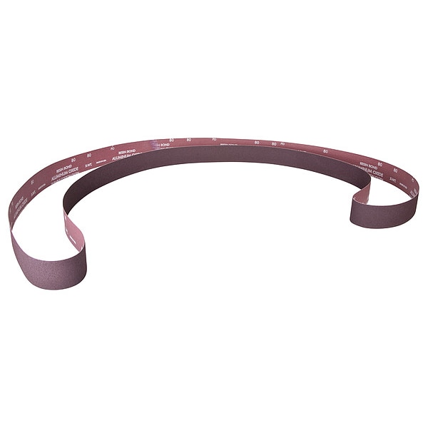Norton Abrasive Sanding Belt, Recubierto, 8 pulgadas de ancho, 107 pulgadas de largo, 80 granos, Mediano, Óxido de aluminio, R228 Metalite, Café - 78072722775