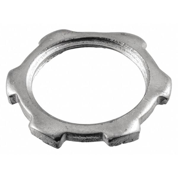 Hubbell Wiring Device-Kellems Conduit Fitting Locknut, Steel, Zinc Plated - 00322001LPK50