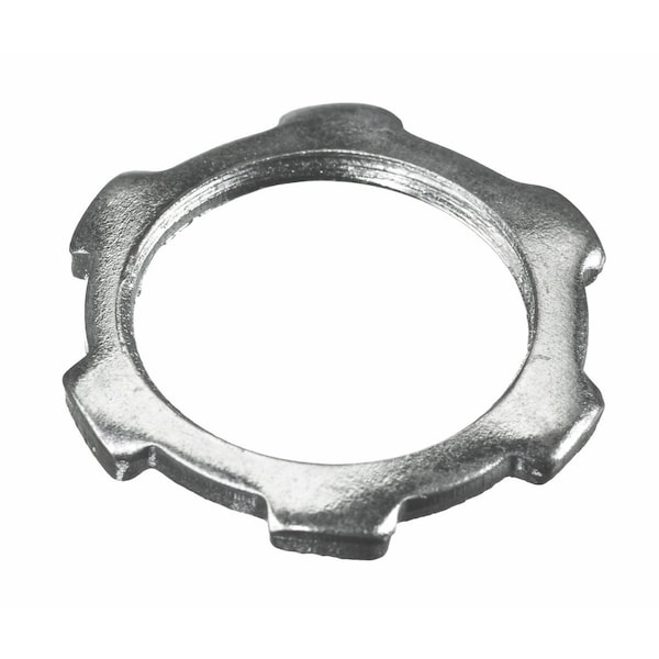 Hubbell Wiring Device-Kellems Conduit Fitting Locknut, Steel, Zinc Plated - 00322001LPK50