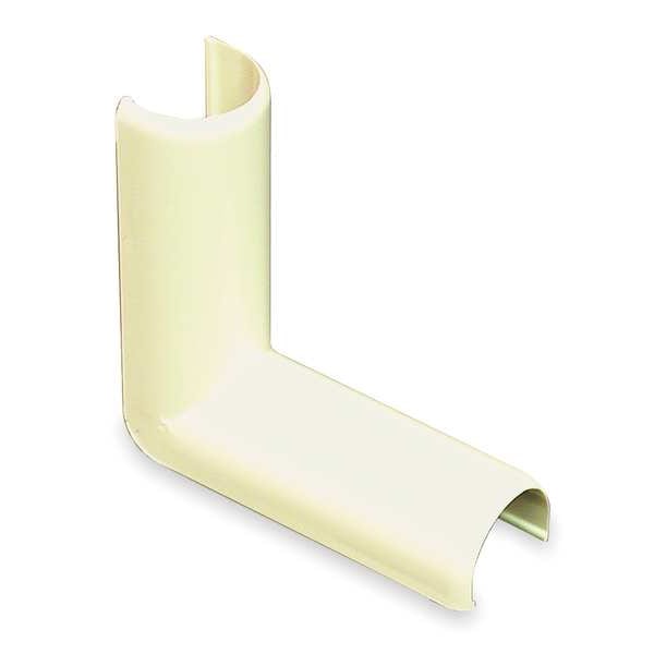 Legrand Internal Elbow Raceway, 300 Series, 1 Channel, 1/2 in W, 1/4 in H, 1-3/4 in L, Ivory - 317