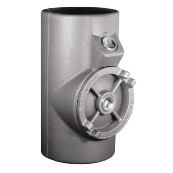 Appleton Electric IMC Sealing, 3-1/2 in, Threaded, Iron, Powder Coated, Silver - EYSEF350