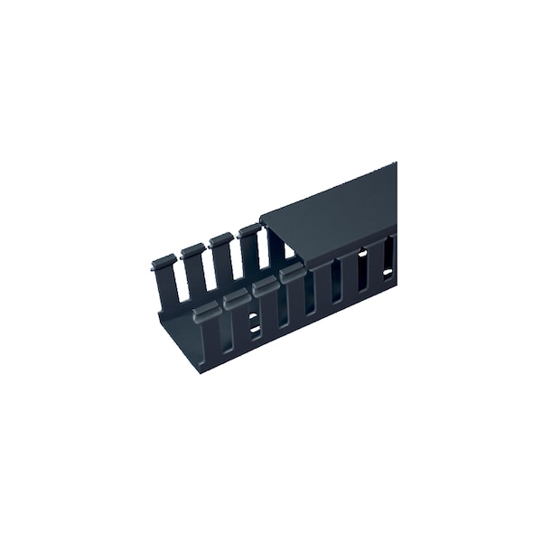 Panduit 3" X 3" PVC WIRING DUCT, SLOTTED SIDEWALL BLACK, 6' LENGTHS ROHS - G3X3BL6