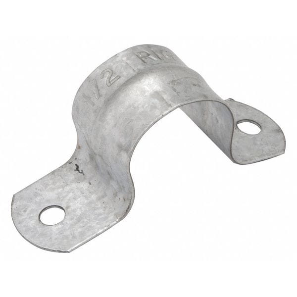 Raco Two Hole Strap, Conduit Use, 4 in, Steel, Zinc Plated - 2242
