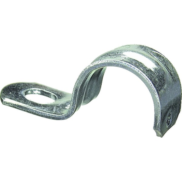 Halex One Hole Strap, Conduit Use, 1 in, Steel, Zinc Plated - 61110B
