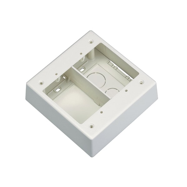Panduit Double Gang Power Rated 2-Piece Divided - JBP2SWH