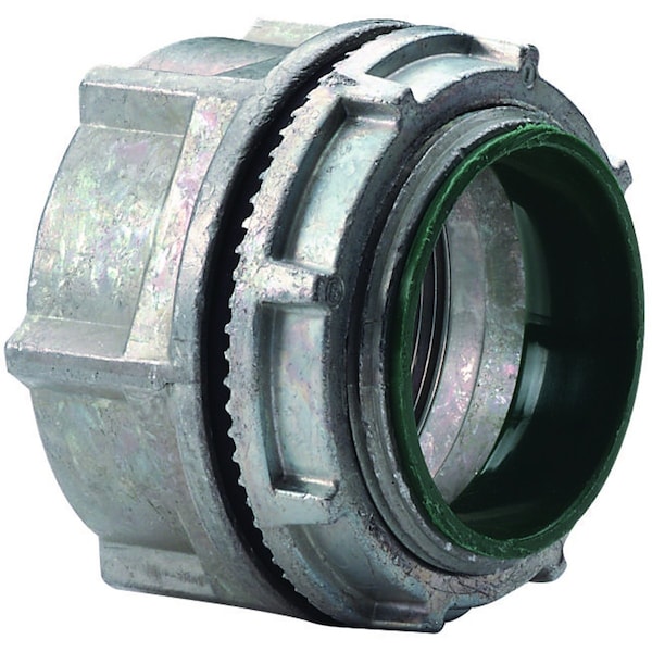 Hubbell Killark Conduit Fitting Grounding Connector, 3 in, Zinc Alloy, Plain, Gray - WH-8