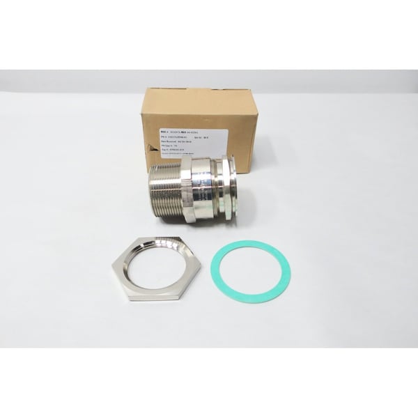 Crouse Hinds Conduit Fitting Locknut, 2-1/2 in, Brass, Nickel Plated - ADE1N2503NPNK1