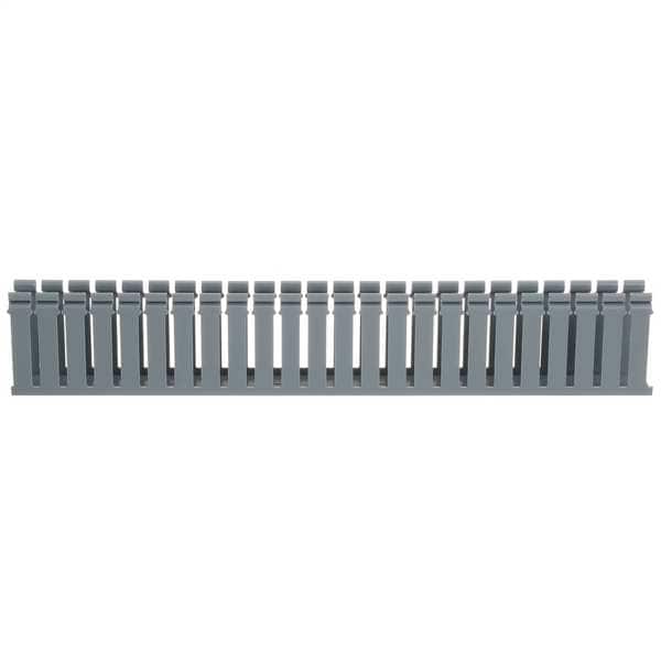 Panduit Wire Duct, Wide Slot, Gray, L 6 Ft - H2X4LG6