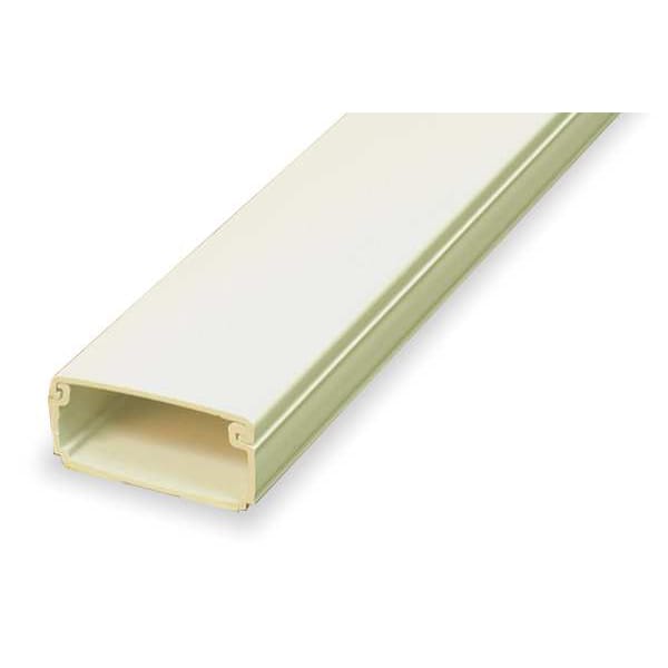 Legrand Cover Plate Raceway, PN10 Series, 1 Channel, 1-11/16 in W, 13/16 in H, 8 ft L, Ivory - PN10L08V