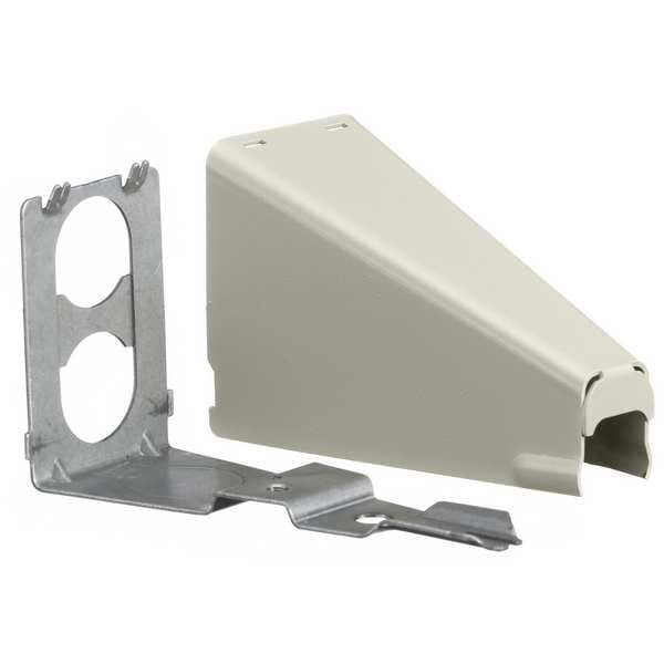 Hubbell Wiring Device-Kellems Adjustable Offset Connector, Ivory, Steel - HBL5786IVA