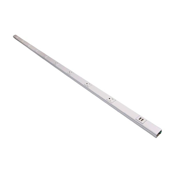 Legrand Prewired Raceway, 2000USB Series, 5 ft L, Ivory - V20GB506TRUSB
