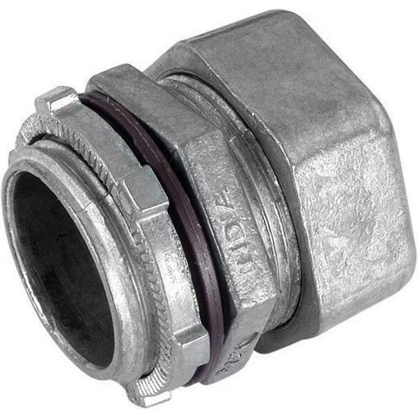 Gampak EMT Connector, Compression, Die Cast Zinc, Red - 49850