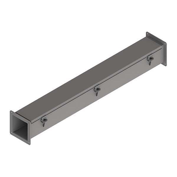Nvent Hoffman Straight Section Wireway, 12 Rating, Steel, Powder Coated - F22W36