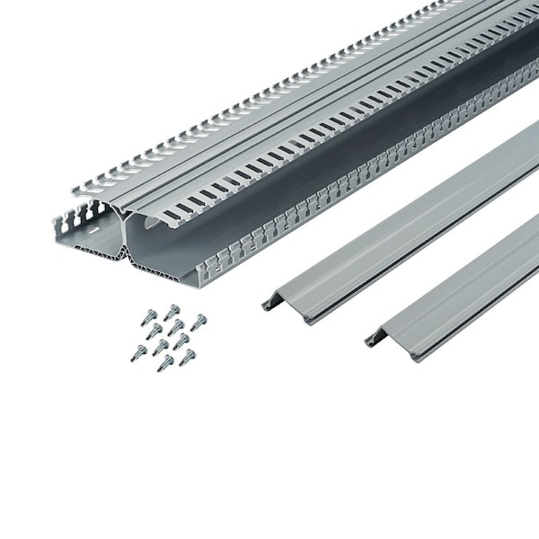 Panduit DIN Rail Wiring Duct, Lead-Free PVC, 6.22" x 2.12" x 1' (6-Pack), White - DRD22WH6