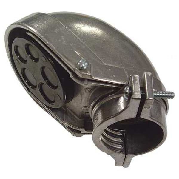 Raco EMT/IMC Cap, 1-1/4 in, Snap-On, Aluminum, Pre-Galvanized, Natural - 2405