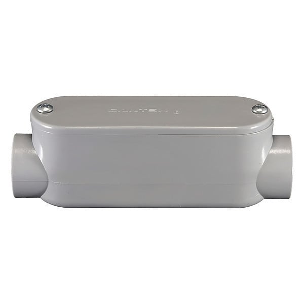 Cantex Conduit Outlet Body, PVC, C, Conduit Outlet Body Hub Size: 3/4" - 5133102