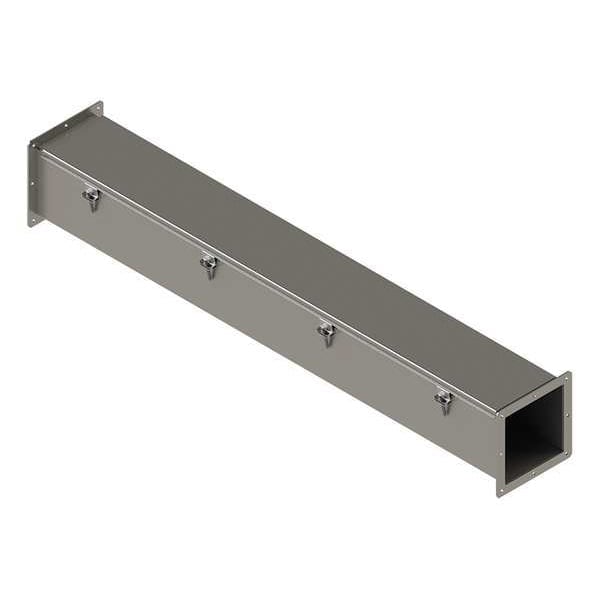 Nvent Hoffman Straight Section Wireway, 12, 4, 4X Rating, Stainless Steel, Unfinished - F66W48SS