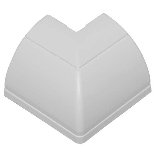 D-Line 90 Degree External Elbow, 1 1/2 in L, 3/4 in W, 1 Channel, PVC, White - US/FLEB22QSW