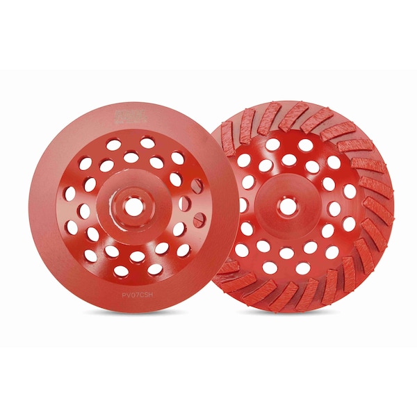Rueda en V Pearl P2 Pro con 24 segmentos en espiral de 7 pulgadas y 5/8 de pulgada -11 PV07CSH.