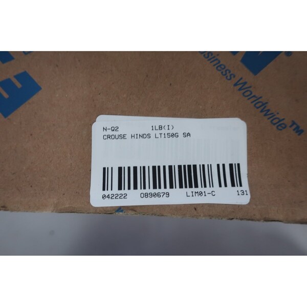 Crouse Hinds Conduit Fitting Connector, 1-1/2 in, Liquid-Tight, Aluminum - LT150G SA
