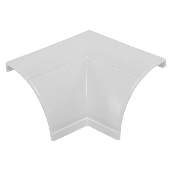 D-Line 90 Degree Internal Elbow, 1 1/2 in L, 3/4 in W, 1 Channel, PVC, White - US/FLIB22QSW