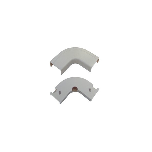 Swe-Tech 3C 90 Deg Flat Elbow Raceway, FWT Series, White - FWT31R2-001WH