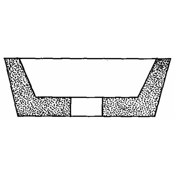 Rueda de copa cónica Norton Abrasives, 5" de diámetro x 1.75" de espesor x 1.25" de agujero, paquete de 5 - 66252830859