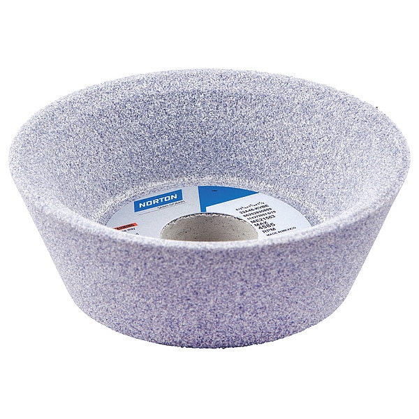 Rueda de copa cónica Norton Abrasives, 5" de diámetro x 1.75" de espesor x 1.25" de agujero, paquete de 5 - 66252830859