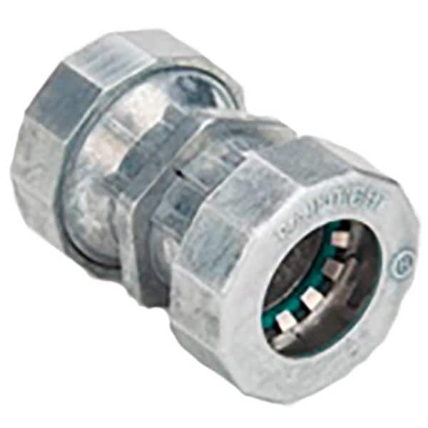 Bridgeport Fittings EMT Coupling, 3/4 in, Push-On, Zinc Alloy, Painted - 261-MSRT