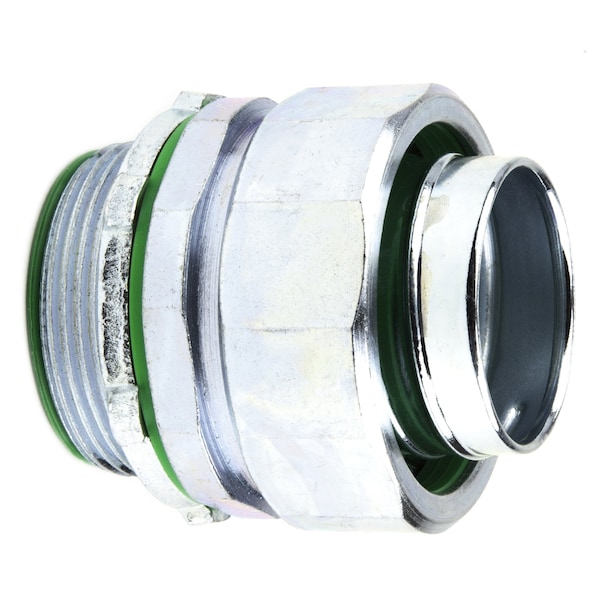 Dottie Conduit Fitting Connector, 2 in, Threaded, Steel, Zinc Plated - SL200I