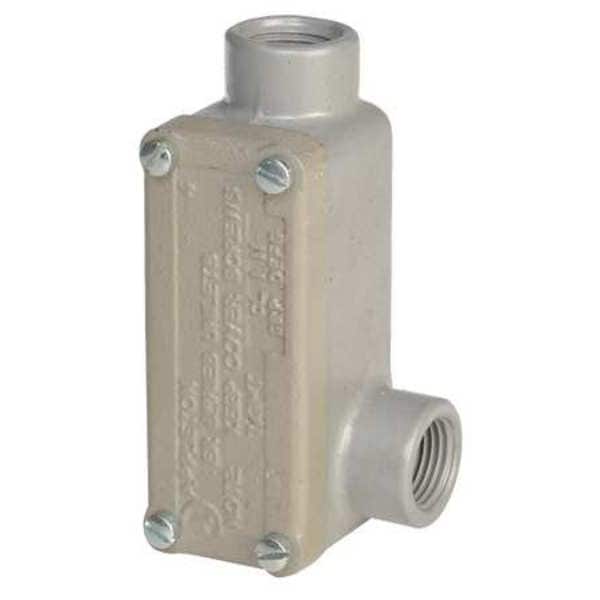 Appleton Electric Conduit Outlet Body w/Cover, Iron, LR - ERLR50