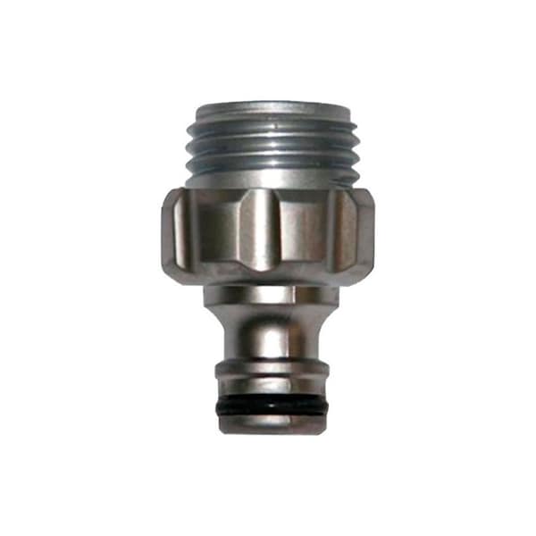 Gardena Gardena 5/8 & 1/2 in. Metal Threaded Male Hose Accessory Connector - 39022-G