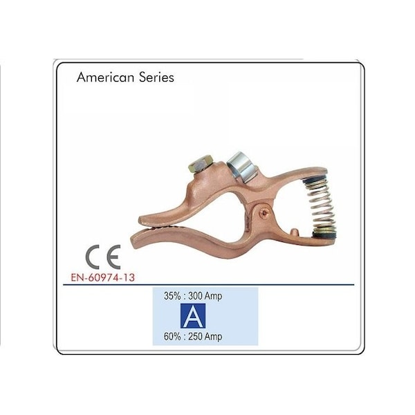 Star Tech Weld Copper Ground Clamp Compatible with Tweco Welding Ground Clamp 200 Amps - GC-200
