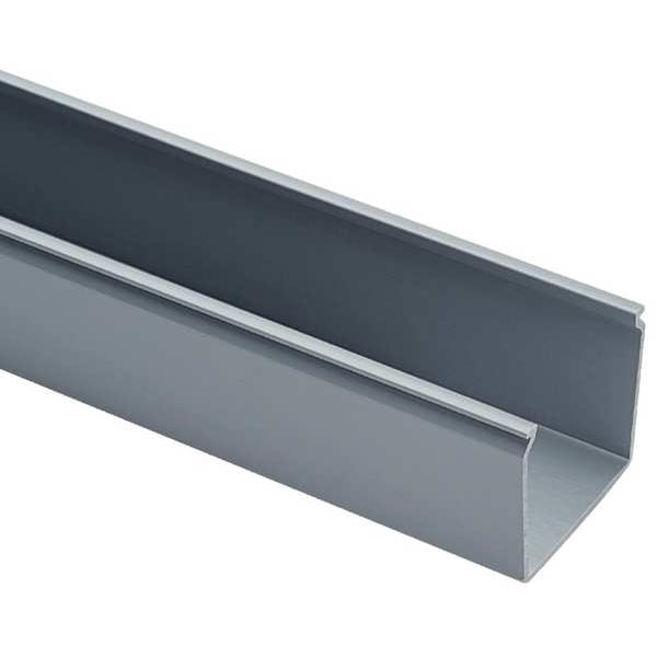 Panduit Base Raceway, FS2 Series, 1 Channel, 2-1/4 in W, 3.14 in H, 6 ft L, Gray - FS2X3LG6NM