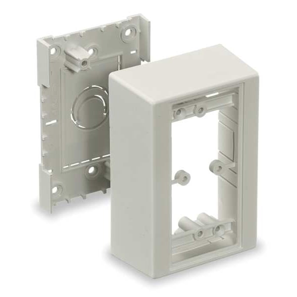 Hubbell Wiring Device-Kellems Hubbell 1 Gang Standard Station Mounting Box - 1-gang - Office White - PDB12S