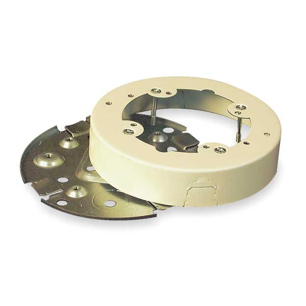 Legrand Fixture Box, 500, 700 Series, 2 Channel, 4.75 in W, 1 in H, 4 3/4 in L, Ivory - V5738