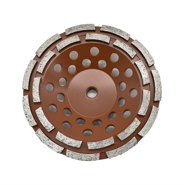 Rueda de copa de molienda de 7 pulgadas con cuerpo de acero y roscas de 5/8 pulgadas-11 - 7SDRCW